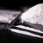Cocaine laced with fentanyl in lines and in bag