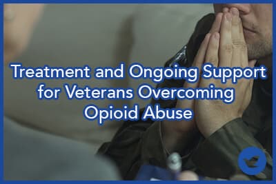 Professional therapist working with young soldier suffering from PTSD